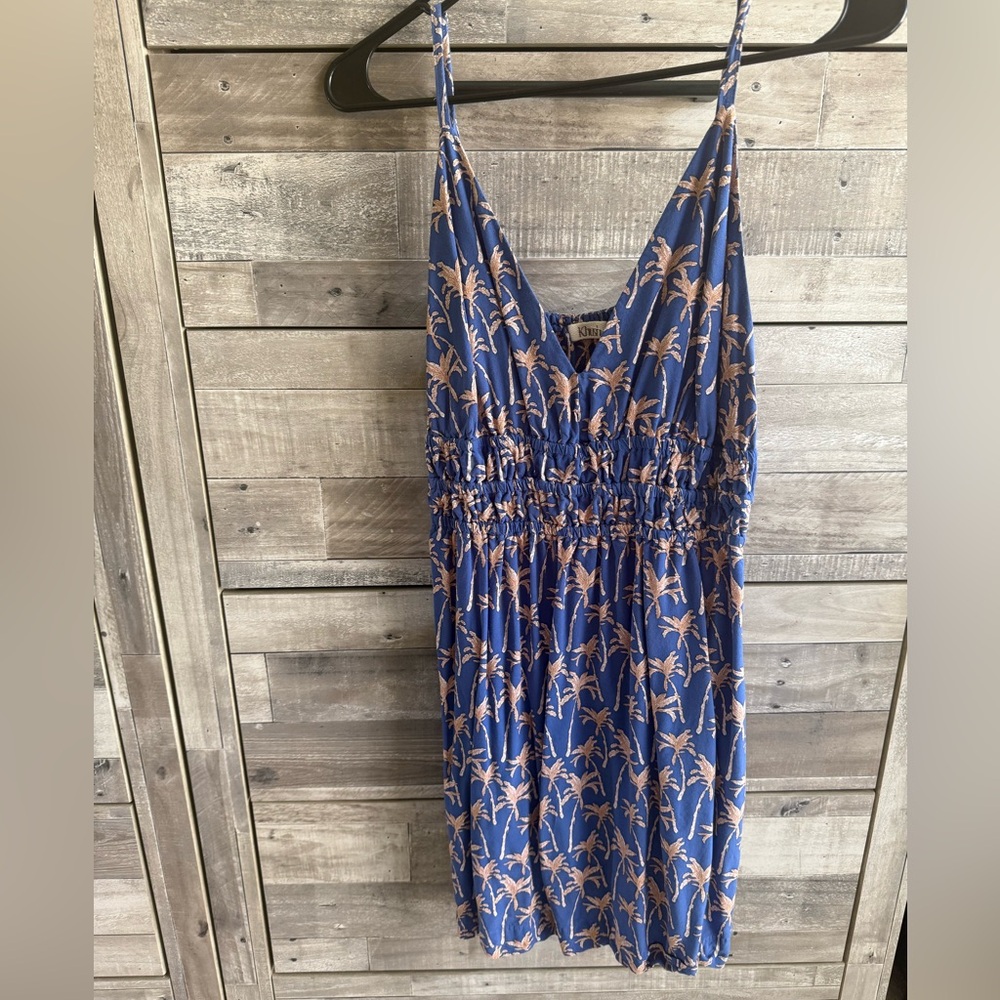 AMOR DRESS / PALM INDIGO